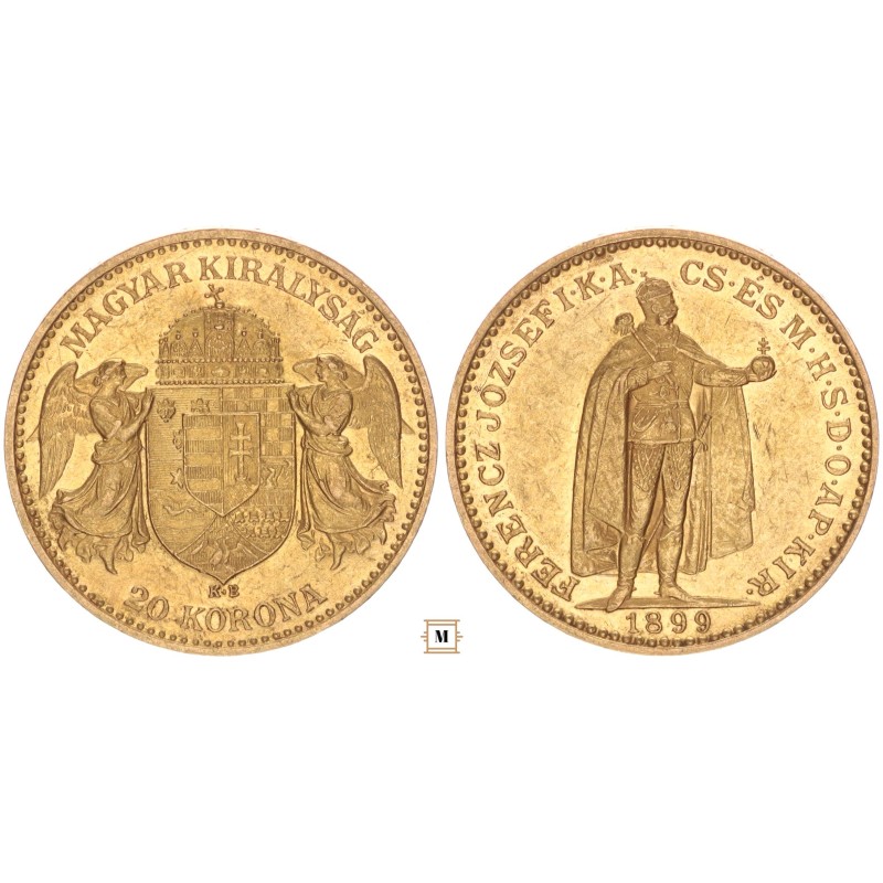 Ferenc József 20 korona 1899 KB Ferenc József 20 korona 1899 KB