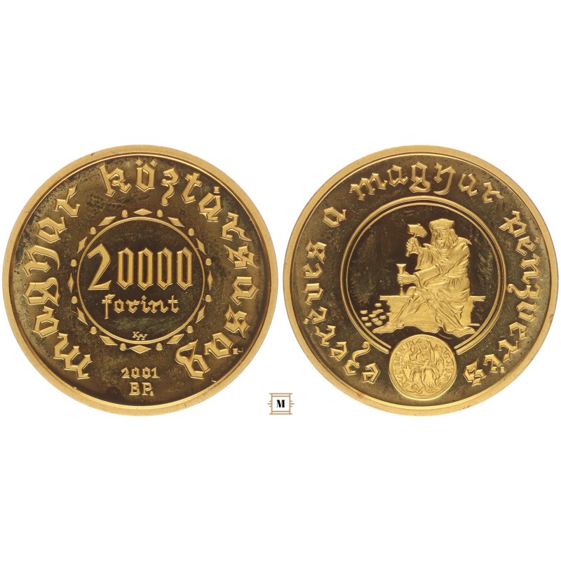 20000 forint Ezeréves a magyar pénzverés 2001 BP 20000 forint Ezeréves a magyar pénzverés 2001 BP