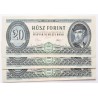 20 forint 1975 3db sorszámkövető