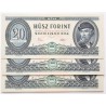 20 forint 1975 2db sorszámkövető + 1db közeli sorszám
