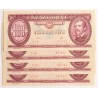 100 forint 1975 4db sorszámkövető