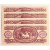 100 forint 1975 4db sorszámkövető