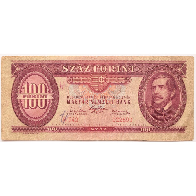 100 forint 1947
