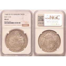 Mária Terézia tallér 1780 B S.K.P.D. NGC MS62