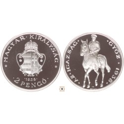 2 pengő Horthy Miklós 1938 BP UP