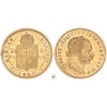 Ferenc József 10 frank 4 forint 1887 KB