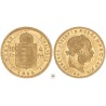 Ferenc József 10 frank 4 forint 1884 KB