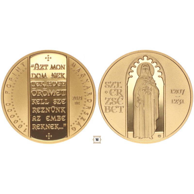 100 000 forint Szent Erzsébet 2021 BP