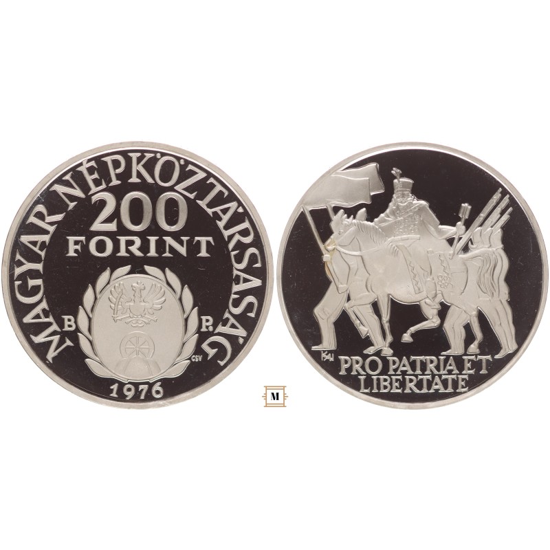 200 forint II. Rákóczi Ferenc 1976 BP 200 forint II. Rákóczi Ferenc 1976 BP