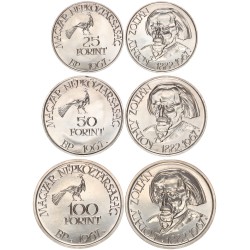 25-50-100 forint Kodály sor 1967 BP