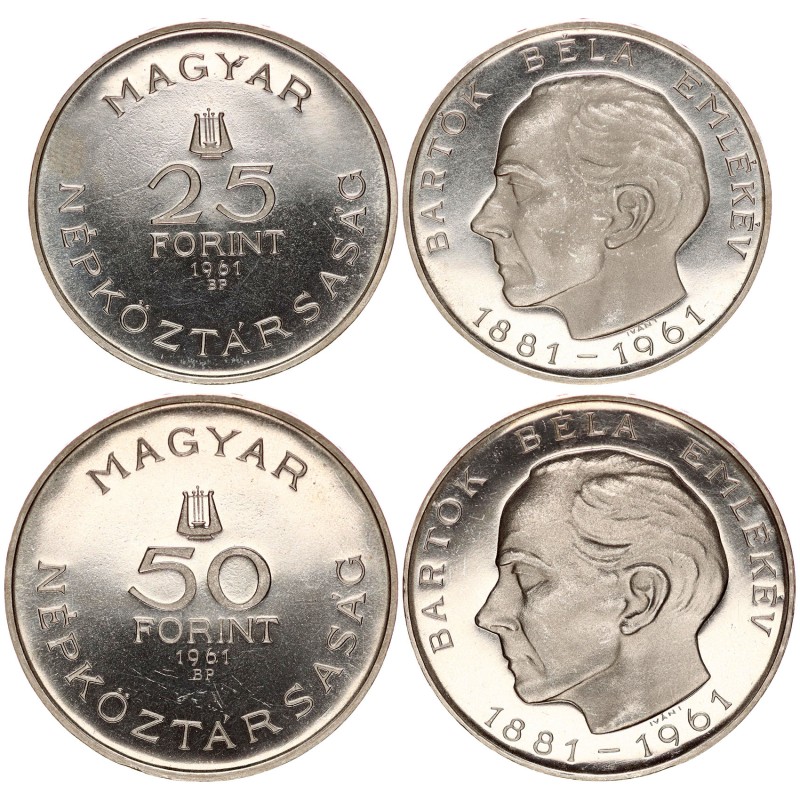 25-50 forint Bartók Béla 1961 BP 25-50 forint Bartók Béla 1961 BP