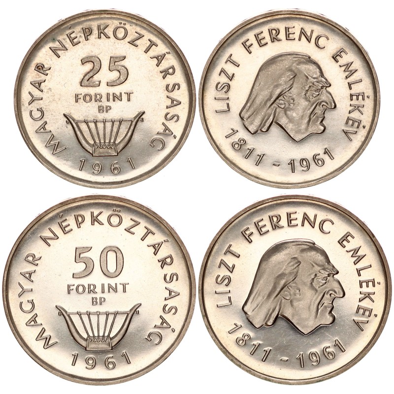 25-50 forint Liszt Ferenc 1961 BP 25-50 forint Liszt Ferenc 1961 BP