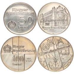50-100 forint 50 éves a Magyar Nemzeti Bank 1974 BP