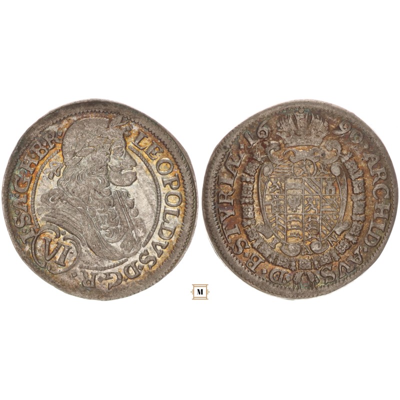 I. Lipót 6 krajcár 1690 IAN - Graz