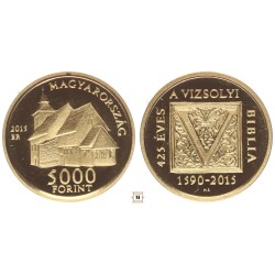 5000 forint Vizsolyi Biblia 2015 BP