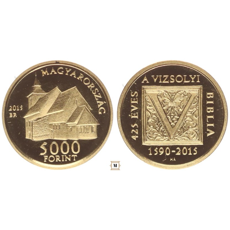 5000 forint Vizsolyi Biblia 2015 BP