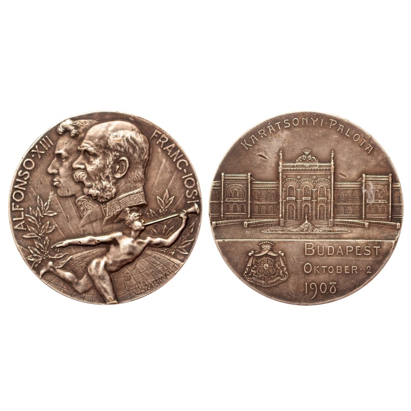 Ferenc József XIII. Alfonz Spanyol király budapesti látogatása 1908 Ferenc József XIII. Alfonz Spanyol király budapesti látogatása 1908
