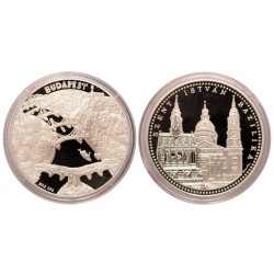 Budapest nevezetességei - Szent István Bazilika ezüst emlékérem