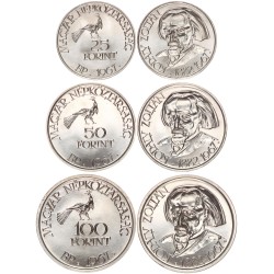 25-50-100 forint Kodály sor 1967 BP