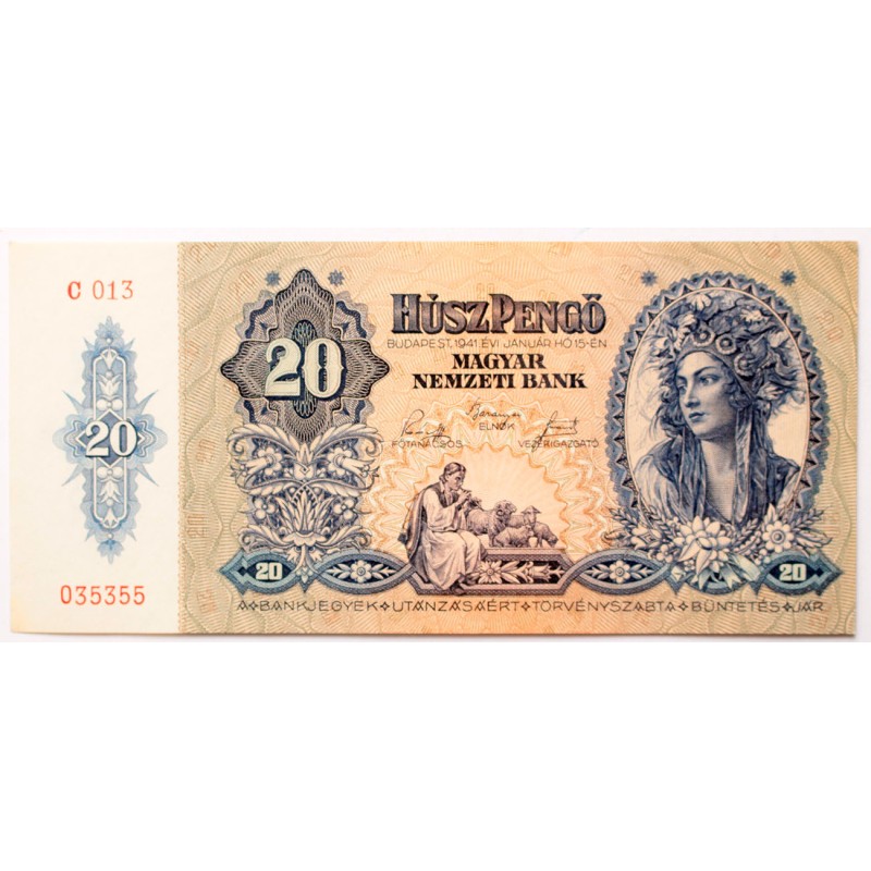 20 pengő 1941 20 pengő 1941