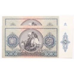 20 pengő 1941 2db sorszámkövető