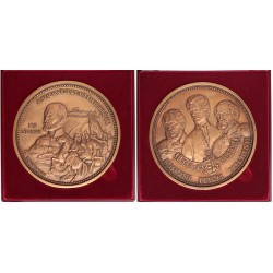 Szabadságharc 150. évfordulójára bronz emlékérem 140mm
