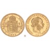 Ferenc József 10 frank 4 forint 1889 KB