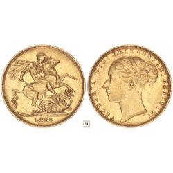 Nagy-Britannia sovereign 1880