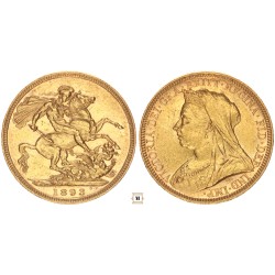 Nagy-Britannia sovereign 1893 M - Melbourne