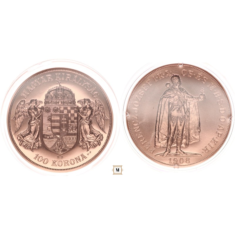 Ferenc József 100 korona 1908 KB U.P. Ferenc József 100 korona 1908 KB U.P.