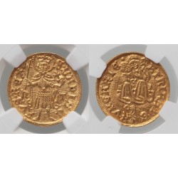 I. Mátyás aranyforint 1458-90 NGC MS63