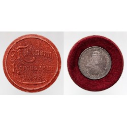 Ferenc József milleniumi korona díszdobozban 1896 barna