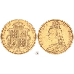 Nagy-Britannia 1/2 sovereign 1892
