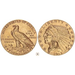 USA 5 dollár Indian head 1913 S