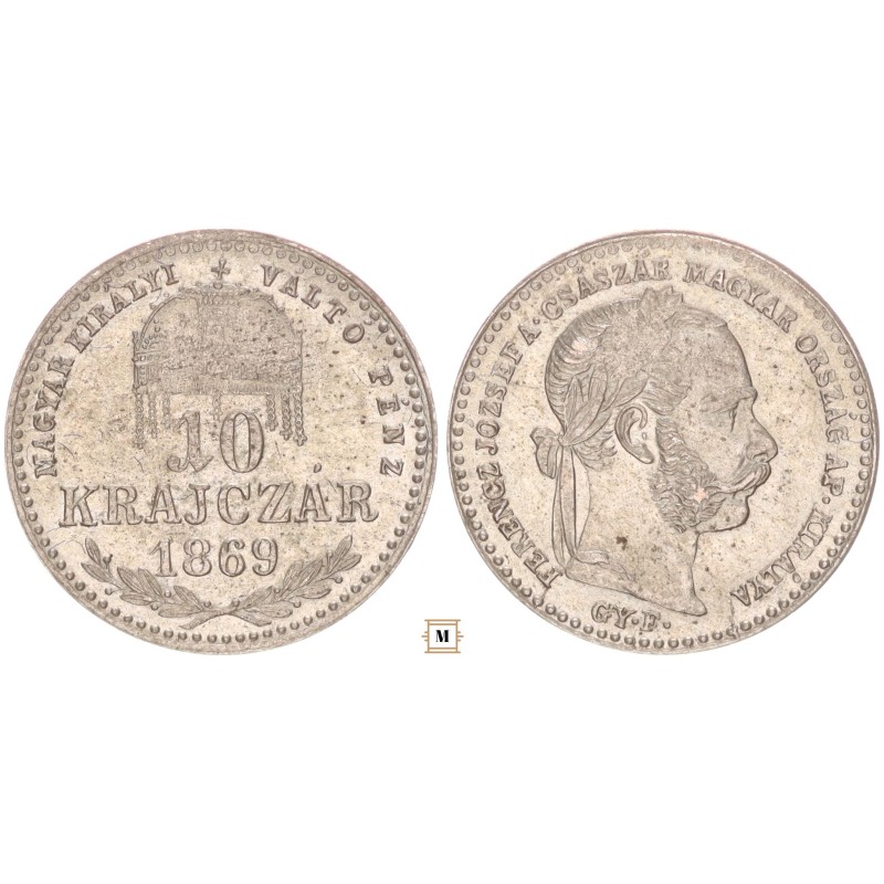 10 krajcár 1869 GYF