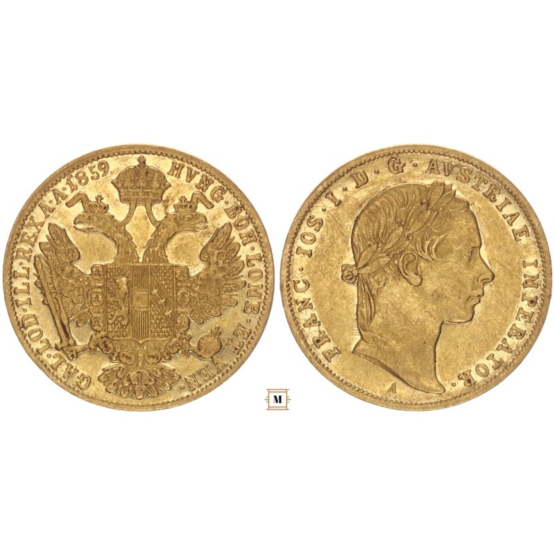Ausztria dukát 1859 A Ausztria dukát 1859 A