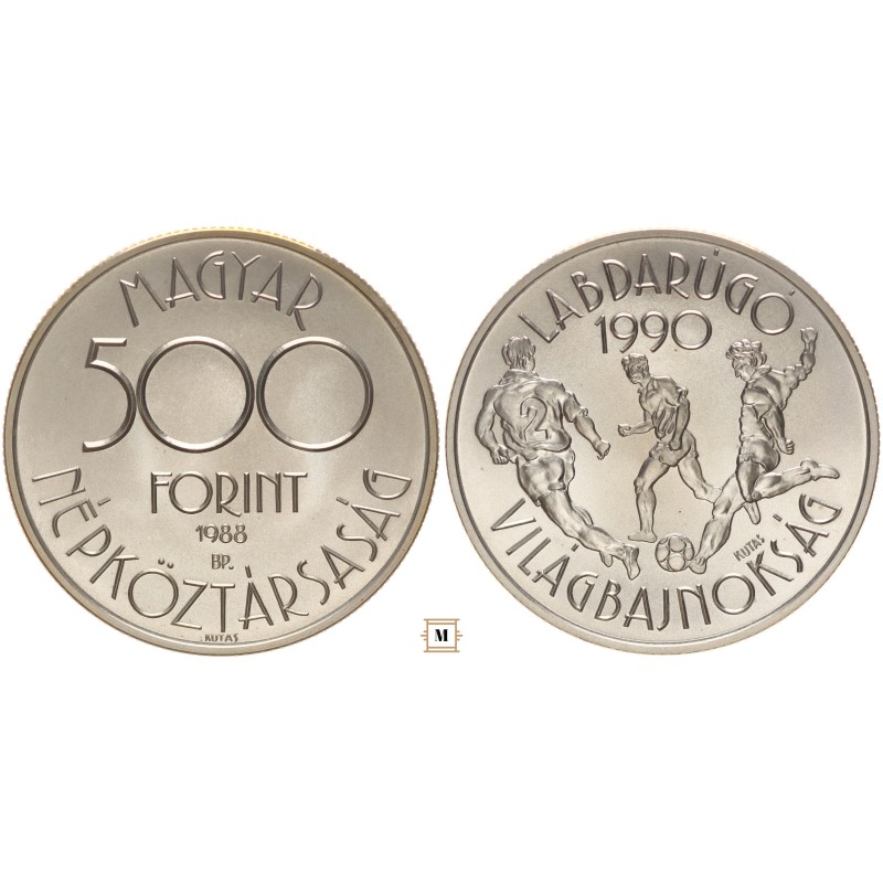 500 forint Labdarúgó VB'90 1988 BP