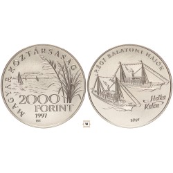 2000 forint Balatoni hajók - Helka Kelén 1997 BP
