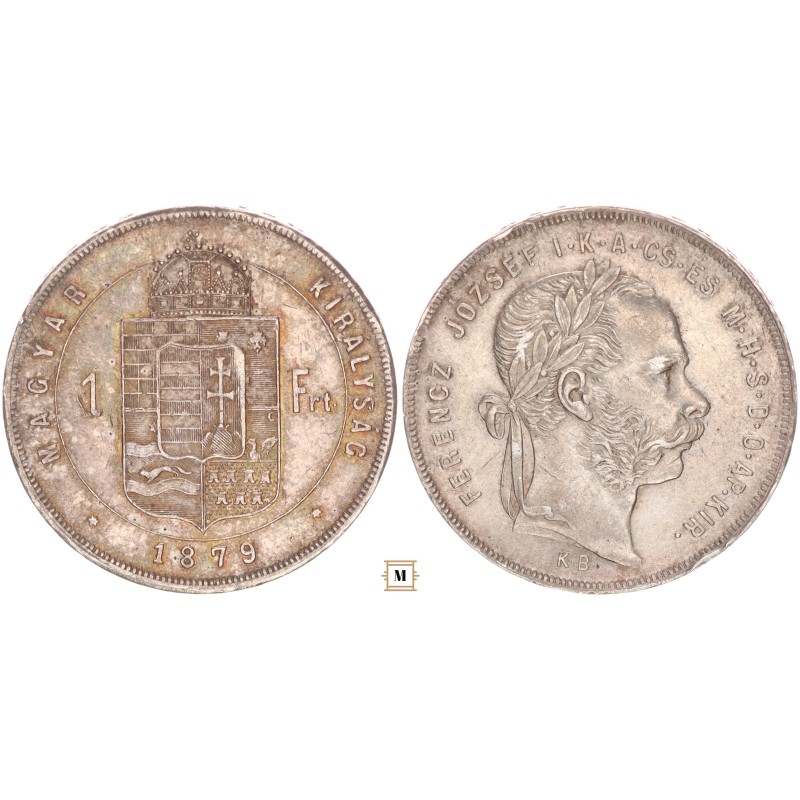 Ferenc József 1 forint 1879 KB