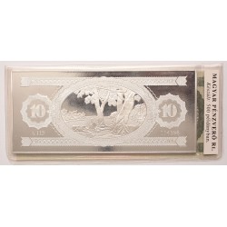 10 forint színezüst bankjegy 7 uncia