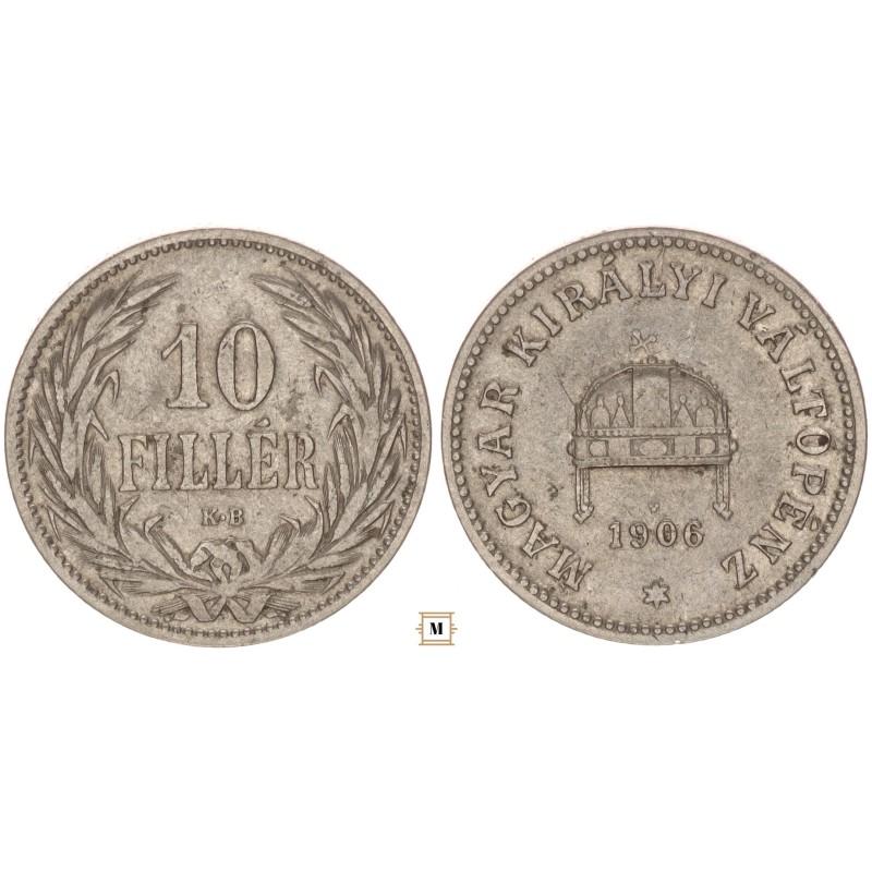 10 fillér 1906 KB