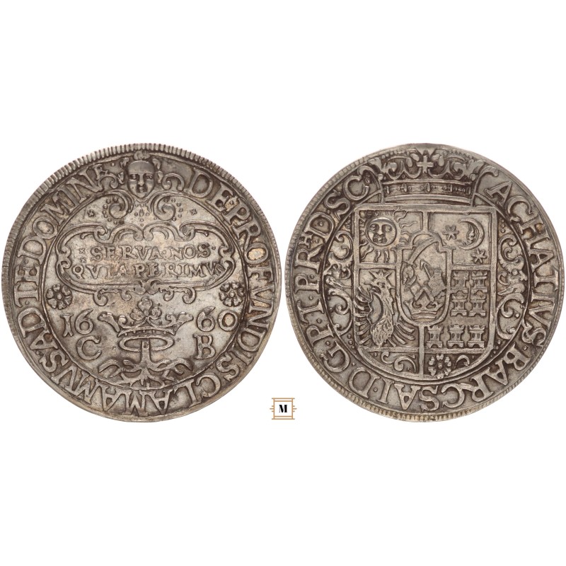Erdély, Barcsay Ákos tallér 1660 CB