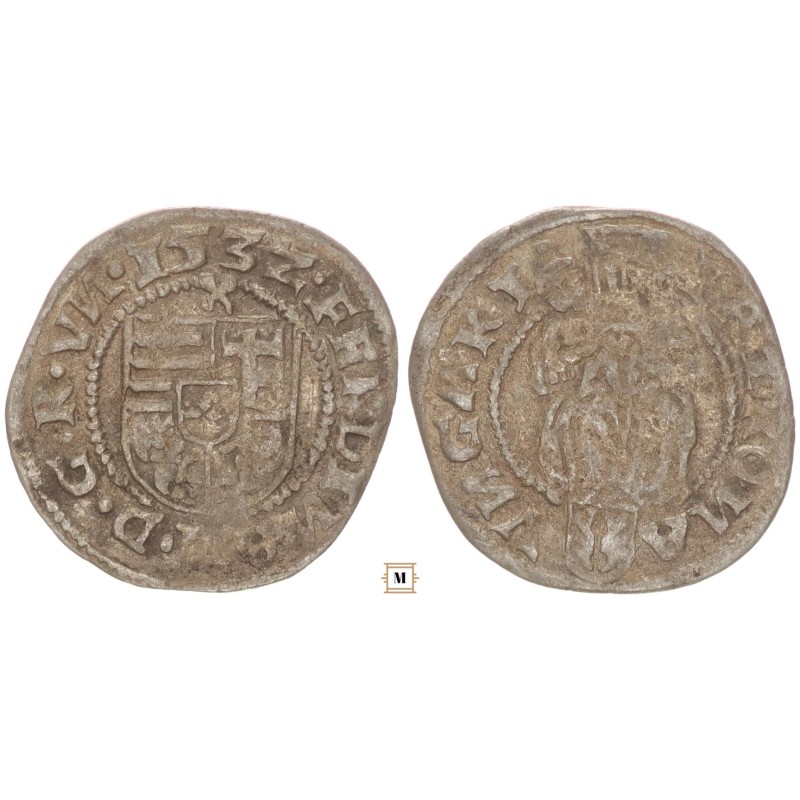 Zrínyi Miklós denár 1532 Kosztajnica RR! Zrínyi Miklós denár 1532 Kosztajnica RR!