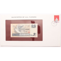 Nemzetek Bankjegyei - Szingapúr 1 dollár 1976