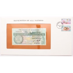 Nemzetek Bankjegyei - Guernsey 1 pound 1980
