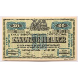 Hadifogolytábor - Ostffyasszonyfa 20 fillér 1916