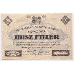 Hadifogolytábor - Somorja 20 fillér 1916