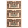 10 korona 1920 3db sorszámkövető