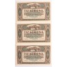 10 korona 1920 3db közeli sorszám