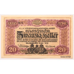 Hadifogolytábor Hajmáskér 20 fillér 1916